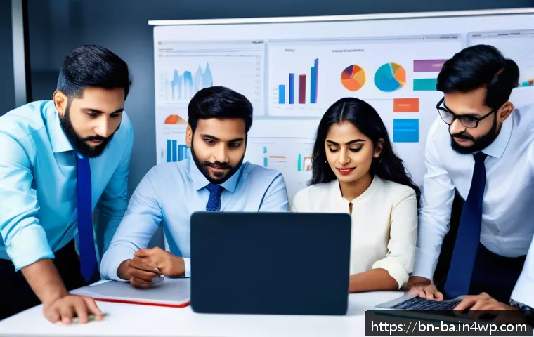 모듈식 역량 개발의 필요성 - A modern office scene featuring a diverse team of Bengali professionals collaborating on a technolog...